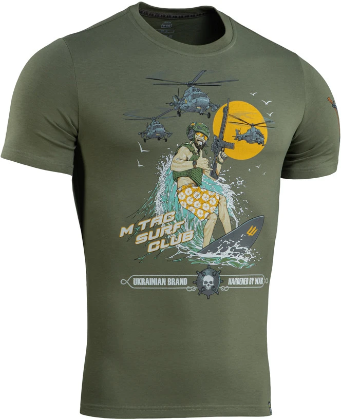 M-Tac T-Shirt Surf Club Marškinėliai su banglenčių motyvais