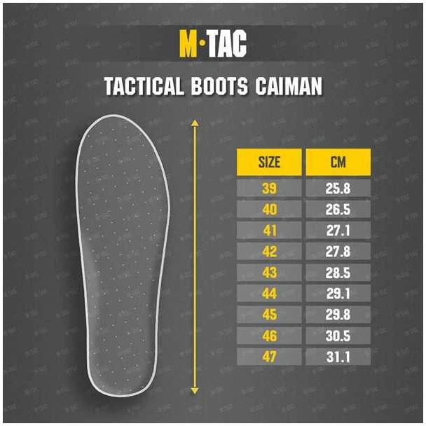 M-Tac Tactical Boots Caiman Taktiniai batai, kerzai