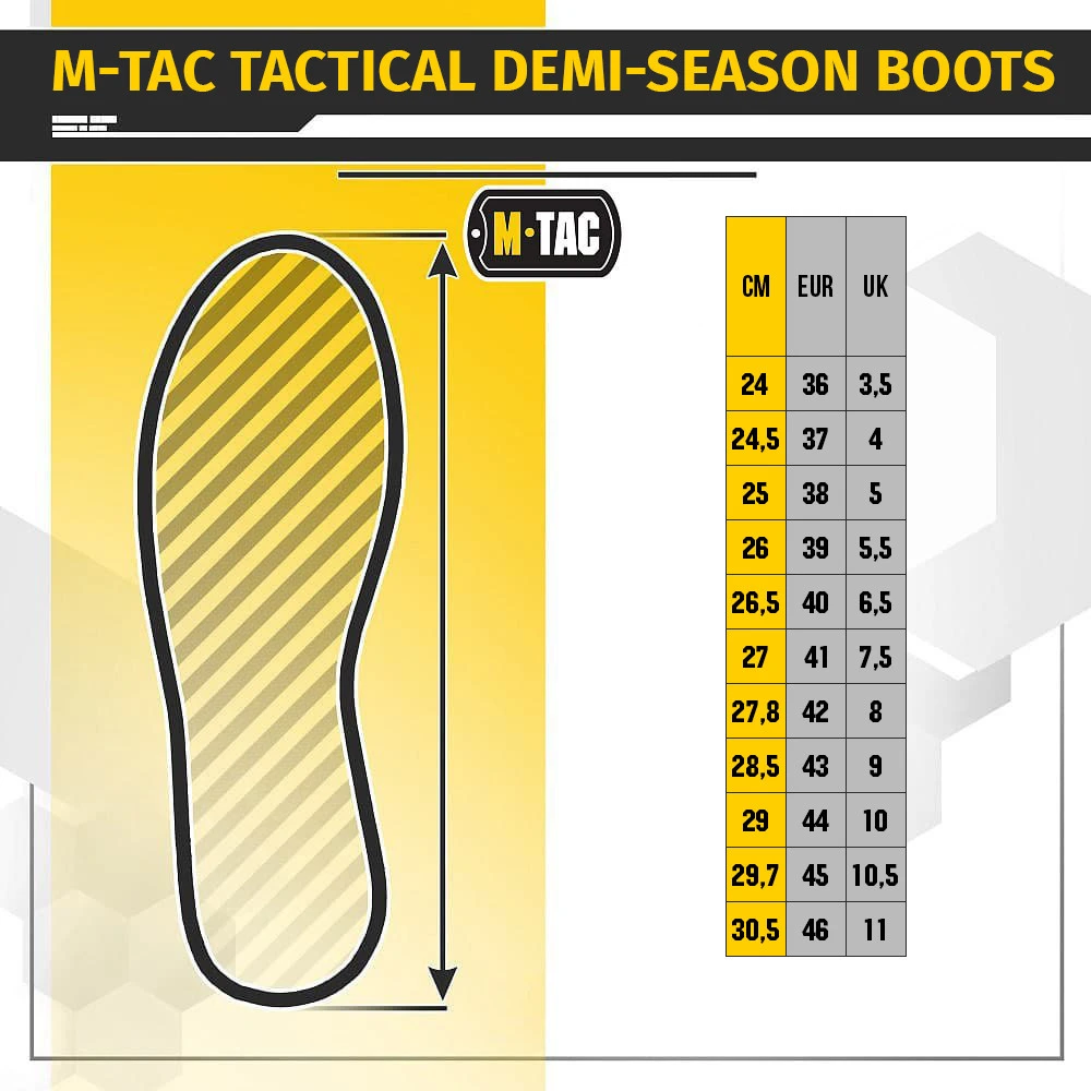 M-Tac Tactical Demi-season Boots Taktiniai demisezoniniai batai