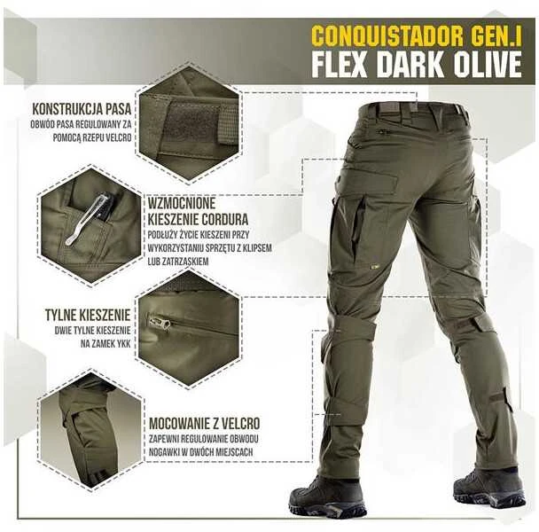 Kepurė M-Tac Tactical Pants Conquistador Gen I Flex Taktinės kelnės
