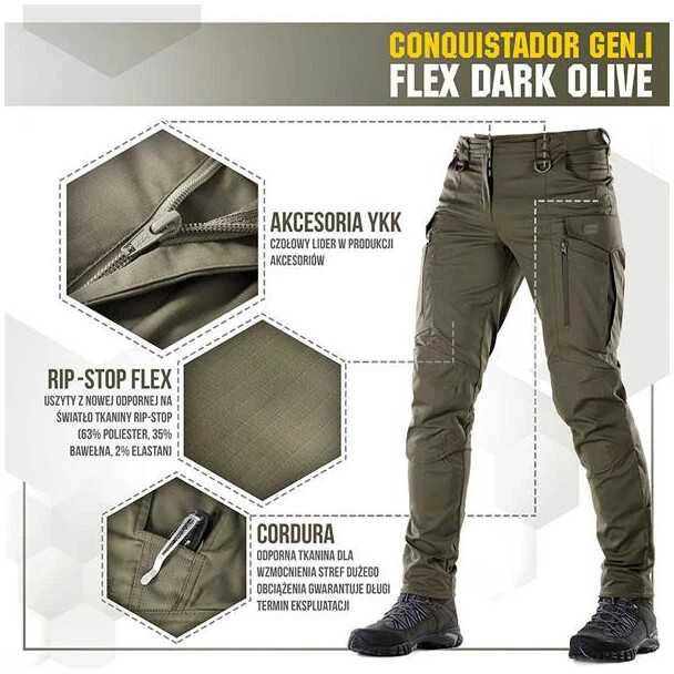 Kepurė M-Tac Tactical Pants Conquistador Gen I Flex Taktinės kelnės