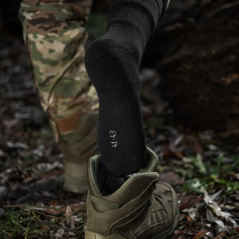Kepurė M-Tac Tactical Winter Socks Wool Juodas Žieminės vilnonės kojinės
