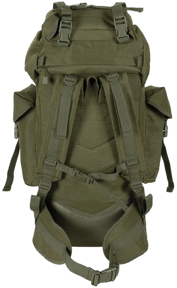 MFH BW Combat Backpack MOLLE 65 l Kovinė kuprinė su aliuminio rėmu