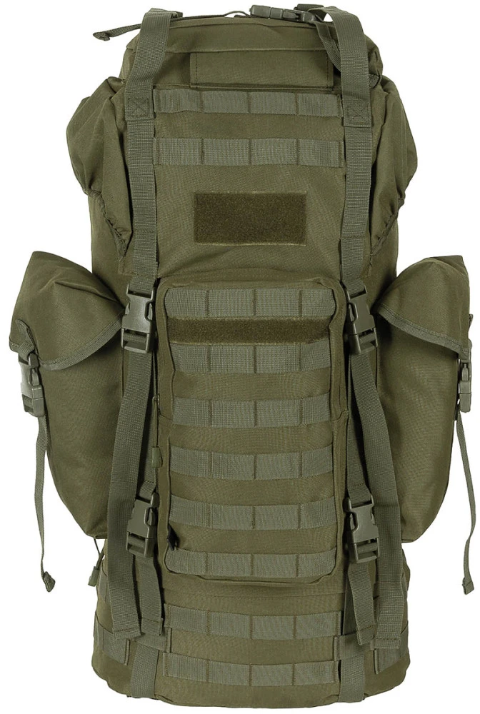 MFH BW Combat Backpack MOLLE 65 l Kovinė kuprinė su aliuminio rėmu
