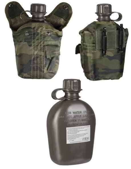Mil-Tec Canteen with Cover Gertuvė su dėklu, 1L