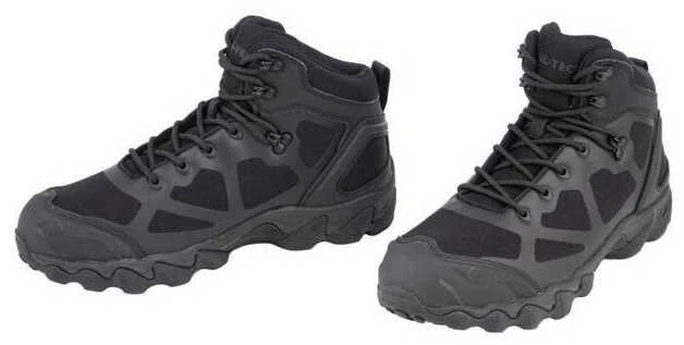 Mil-Tec Chimera Mid Juodas Boots Taktiniai juodi batai vidutiniu aulu
