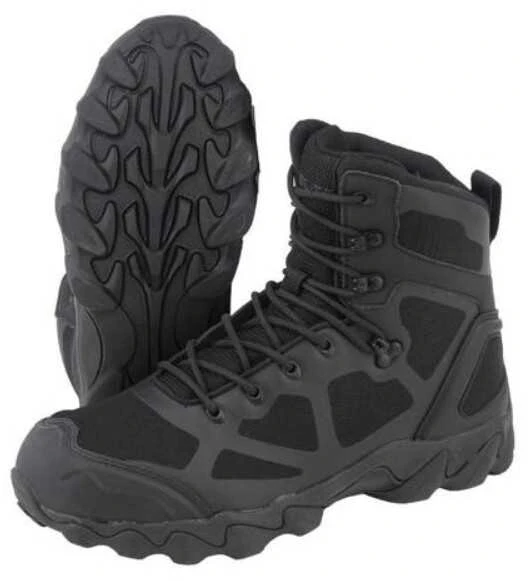 Mil-TEC Juodas Boots Chimera High Taktiniai juodi batai aukštu aulu