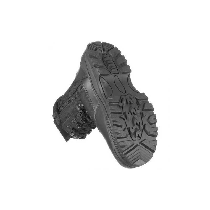 Mil-Tec Juodas Tactical Boots with YKK Zipper – taktiniai batai su šoniniu užtrauktuku