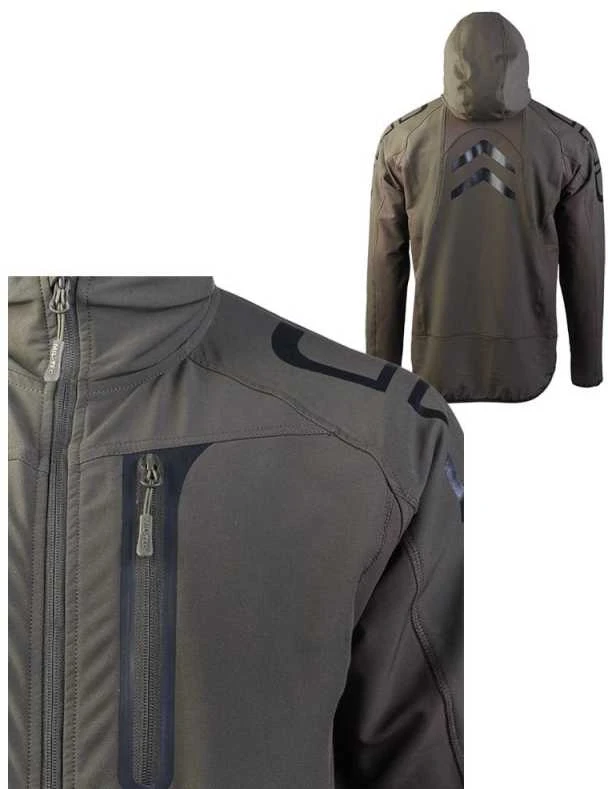 Kepurė Mil-Tec OD Flex-tech Jacket Dynamic Force olive striukė su kapišonu