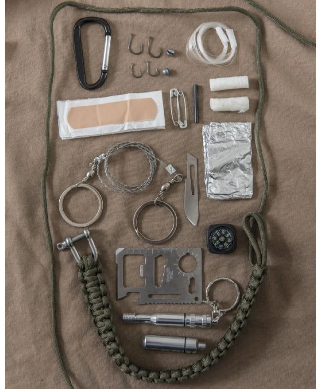 Mil-Tec Paracord Survival Kit Large Didelis išgyvenimo rinkinys
