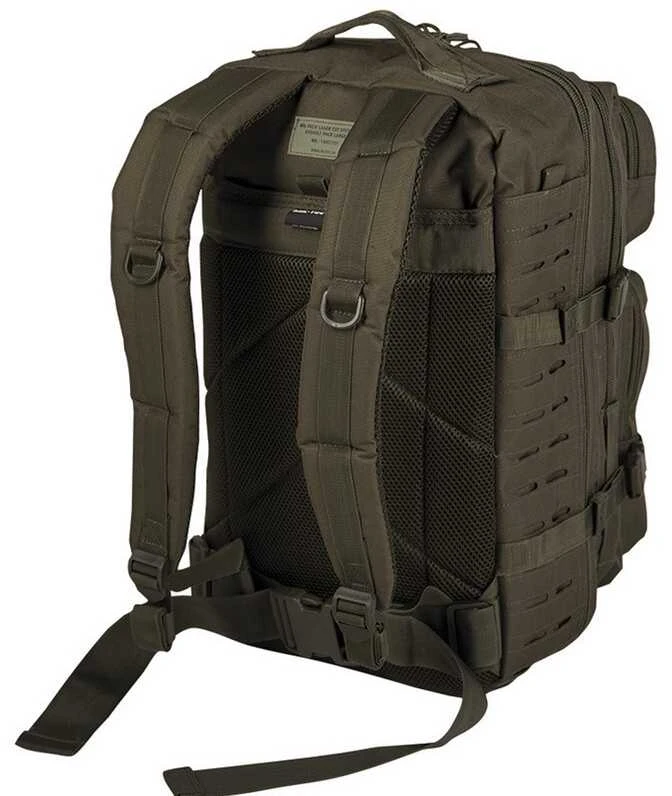 Kuprinė Mil-tec Assault lazerinis Cut LG, žalios spalvos, 36L
