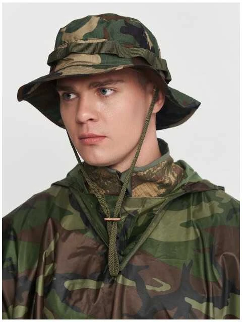 Kepurė Mil-Tec Us Woodland Gi Boonie Hat ′One Size′ Woodland marginimo skrybėlė/panama