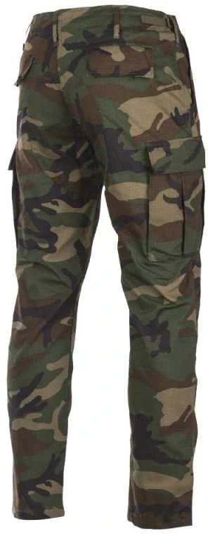 Mil-Tec US woodland R/S BDU field pants ′slim fit′ marginimo taktinės kelnės