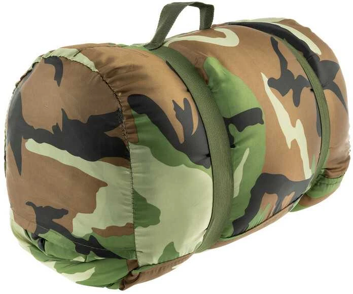 Mil-Tec Woodlan ′Pilot′ Sleeping Bag Woodland marginimo miegmaišis