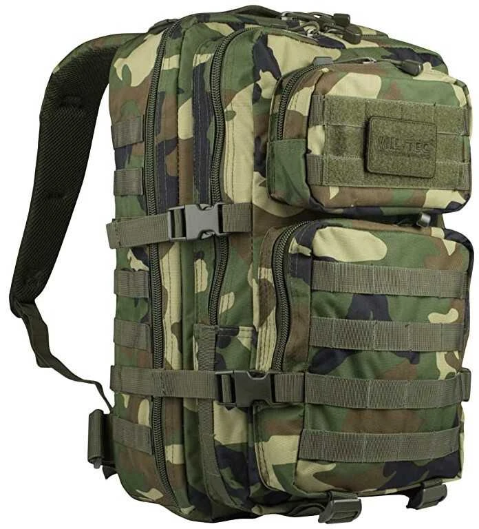 Kuprinė Mil-tec Assault LG, woodland 36 L