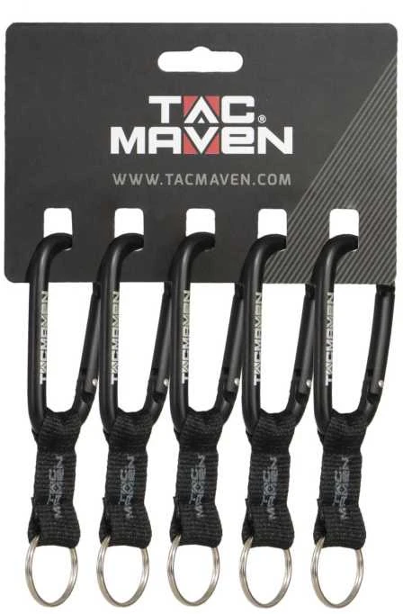 Tac Maven Carabiner 8mm Karabinai, 5 vnt.