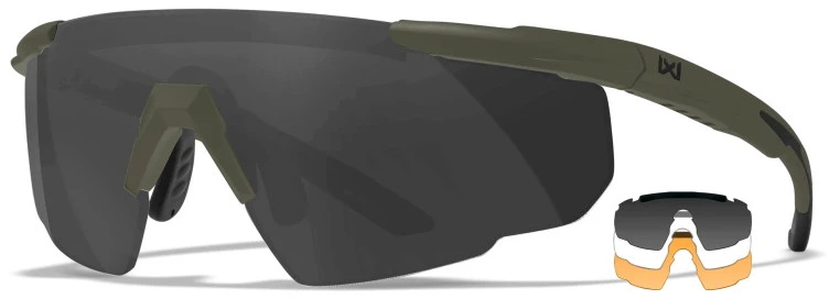 Wiley X Saber Advanced with THREE-LENS System Apsauginiai akiniai su keičiamu lęšiu