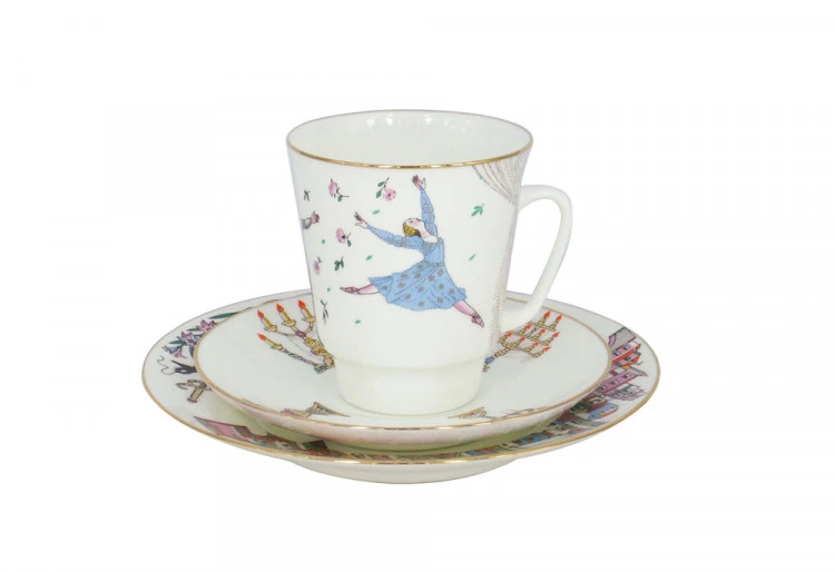Imperial IMPERIŠKOJO LOMONOSOVO KAULINIO PORCELIANO ESPRESO PUODELIŲ RINKINYS „MAY BALLET ROMEO & DŽULJETA“ 165 ml