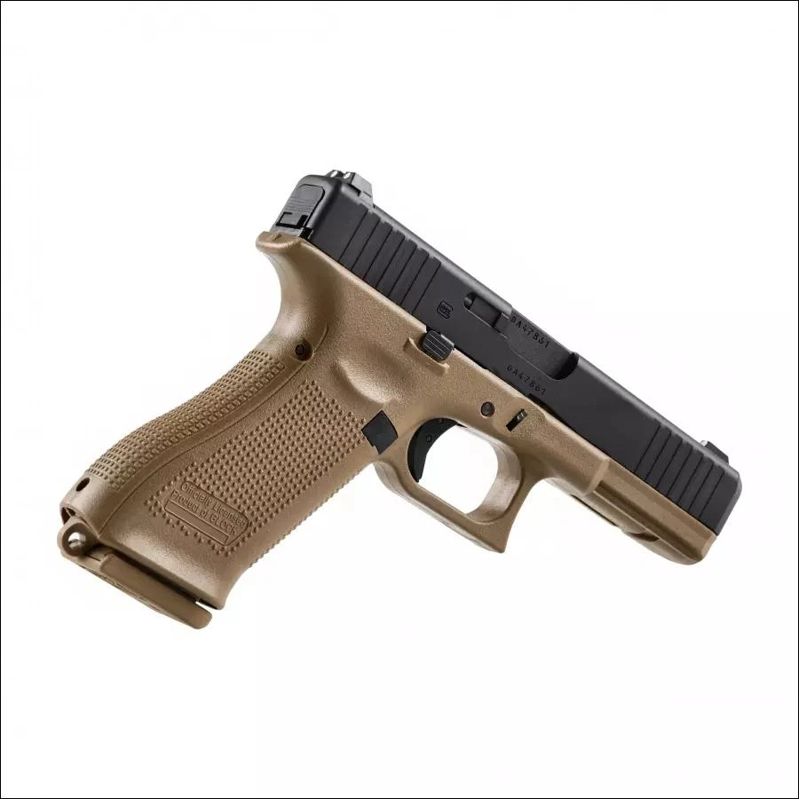 Airsoft pistoletas Glock 17 Gen5 French Edition, 6 mm žalias gas