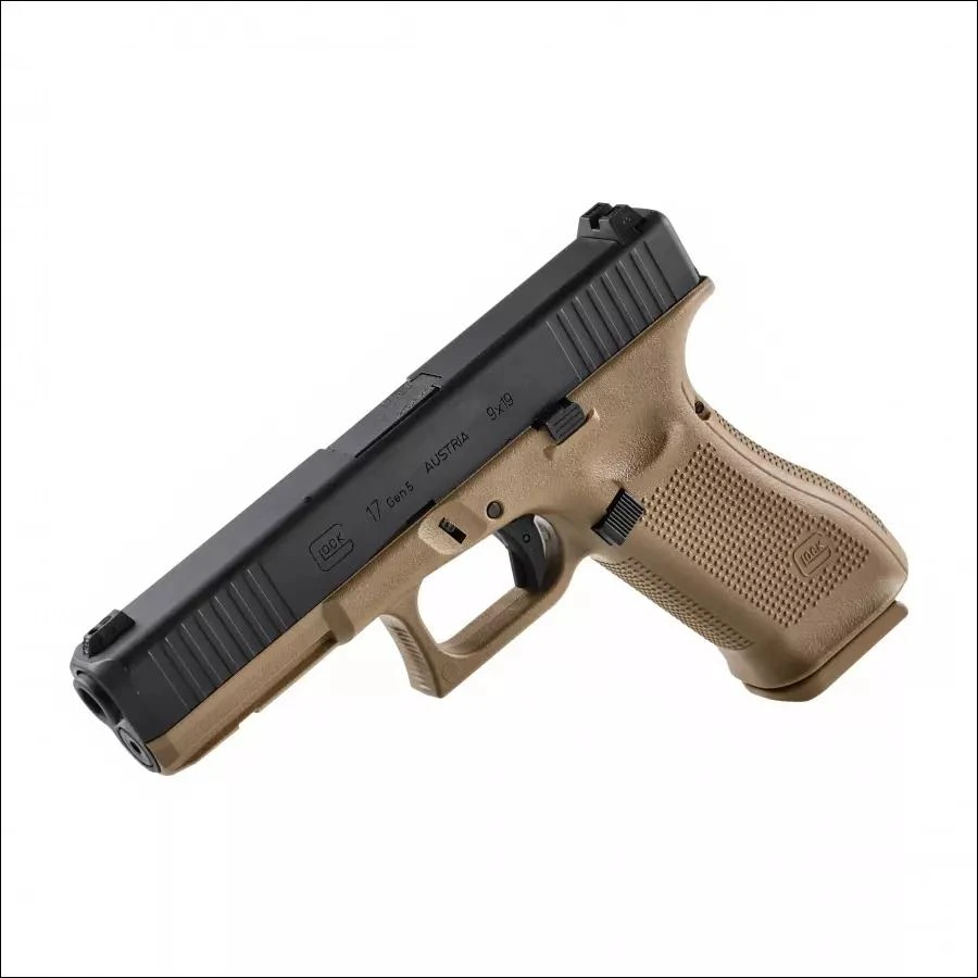 Airsoft pistoletas Glock 17 Gen5 French Edition, 6 mm žalias gas