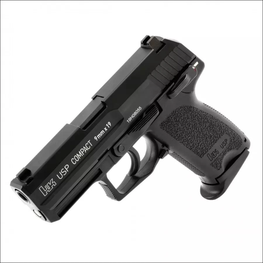 Airsoft pistoletas Heckler&Koch USP Compact 6 mm žalias gas