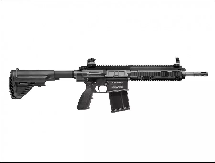 Airsoft šautuvas Heckler&Koch HK417 6 mm žalias gas