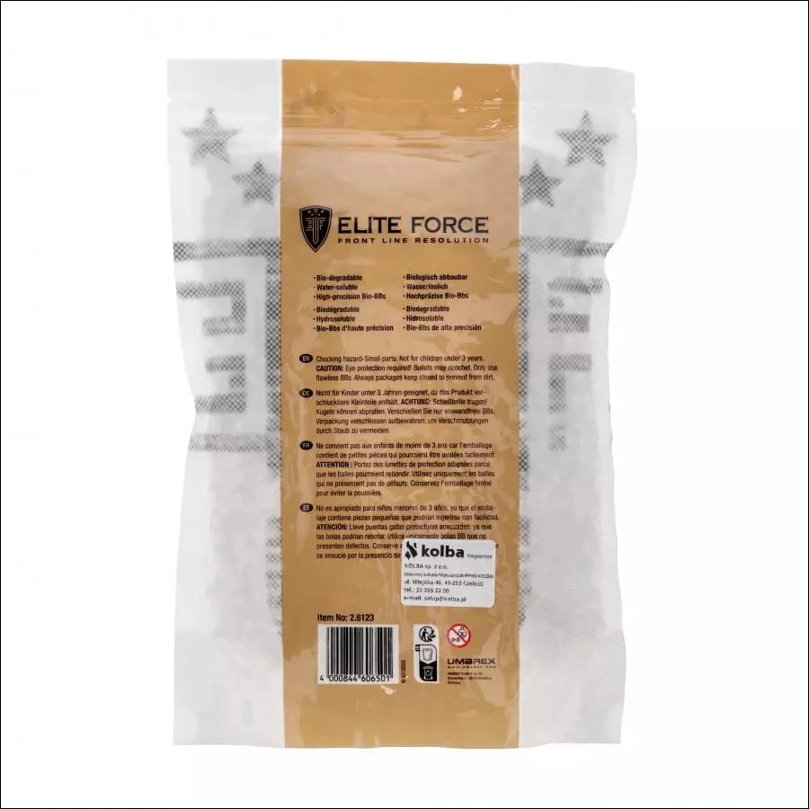 Airsoft šratai Elite Force Premium Bio 0,28 g 6 mm 4000 vnt.