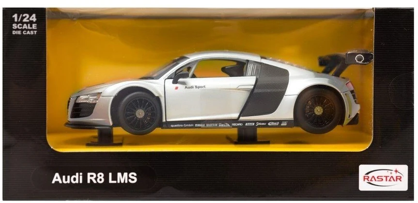 „Audi R8 LMS“ Rastar 56100, 1:24 mastelis, sidabrinis
