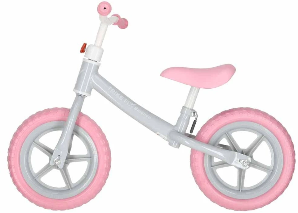 Balansinis dviratukas Trike Fix Balance su krepšeliu, rožinis