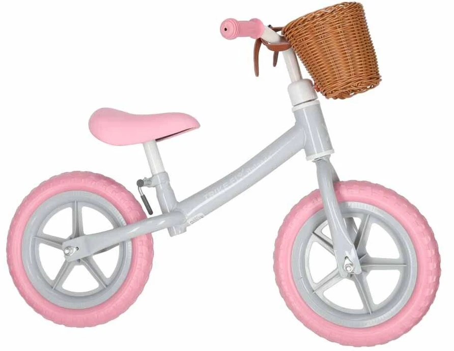 Balansinis dviratukas Trike Fix Balance su krepšeliu, rožinis