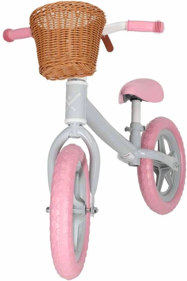 Balansinis dviratukas Trike Fix Balance su krepšeliu, rožinis