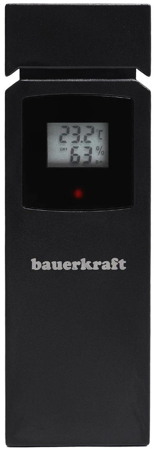 Virtuvinis kombainas „Bauerkraft“ belaidė meteorologinė stotelė su termometru, barometru, laikrodžiu, žadintuvu ir orų prognoze