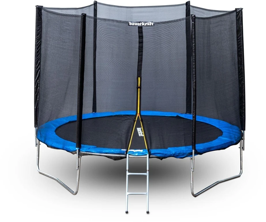 „Bauerkraft“ sodo batutas su apsauginiu tinklu, 8 ft, 244–252 cm