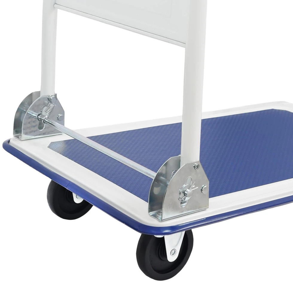 Bauerkraft Sulankstomas rankinis platforminis sandėlio transportavimo vežimėlis, 150 kg