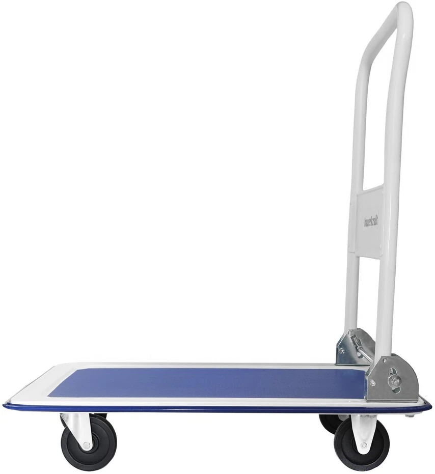 Bauerkraft Sulankstomas rankinis platforminis sandėlio transportavimo vežimėlis, 150 kg