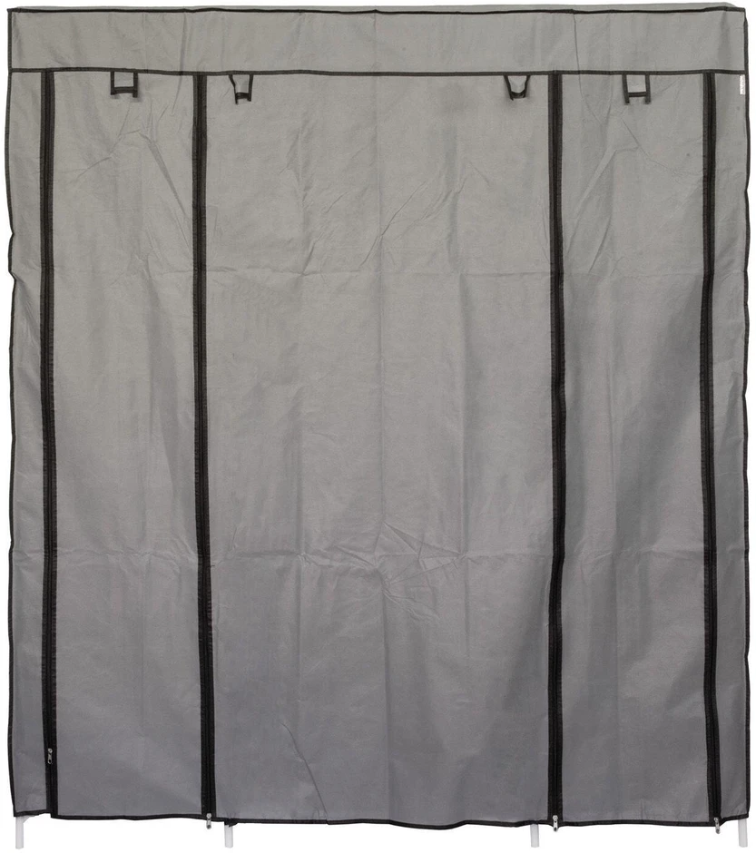 „Bauerkraft“ XXL sulankstoma tekstilinė spinta su lentynomis, 148 × 42 × 172,5 cm