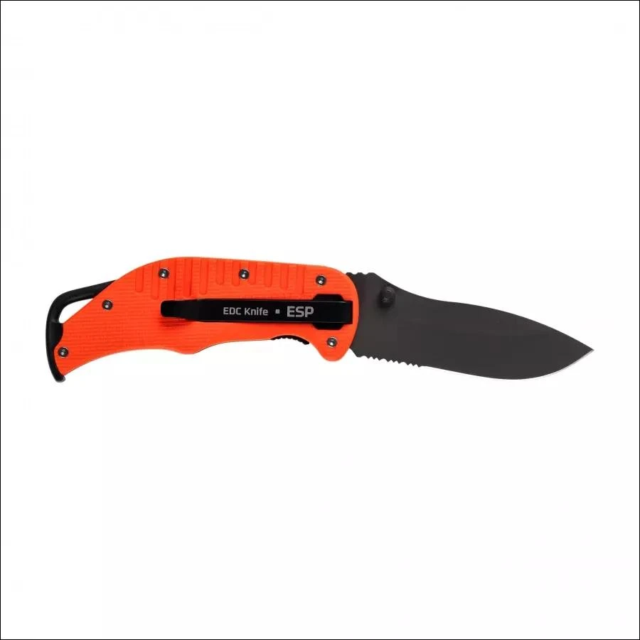 Sulankstomas peilis ESP EK-OB-01-S su oranžine rankena