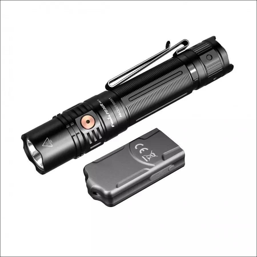 Fenix PD36R Pro ir E03R V2.0 pilko LED žibintuvėlių rinkinys