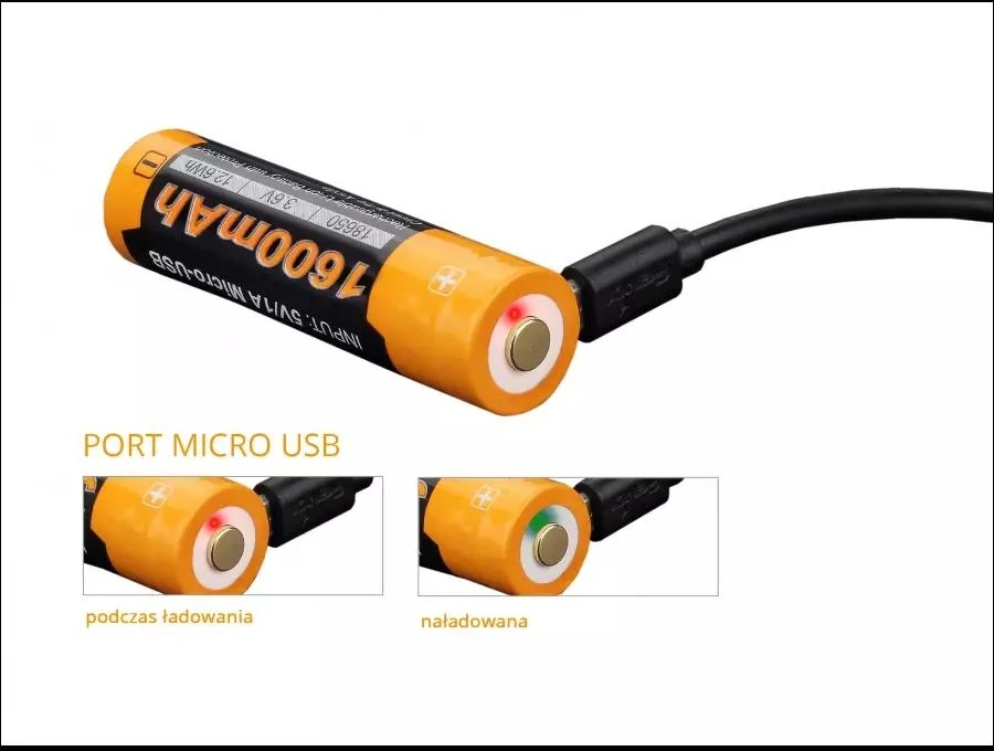 Fenix USB akumuliatorius ARB-L14U (14500 1600 mAh 1,5 V)