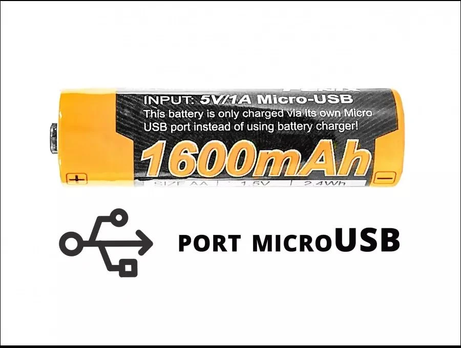 Fenix USB akumuliatorius ARB-L14U (14500 1600 mAh 1,5 V)