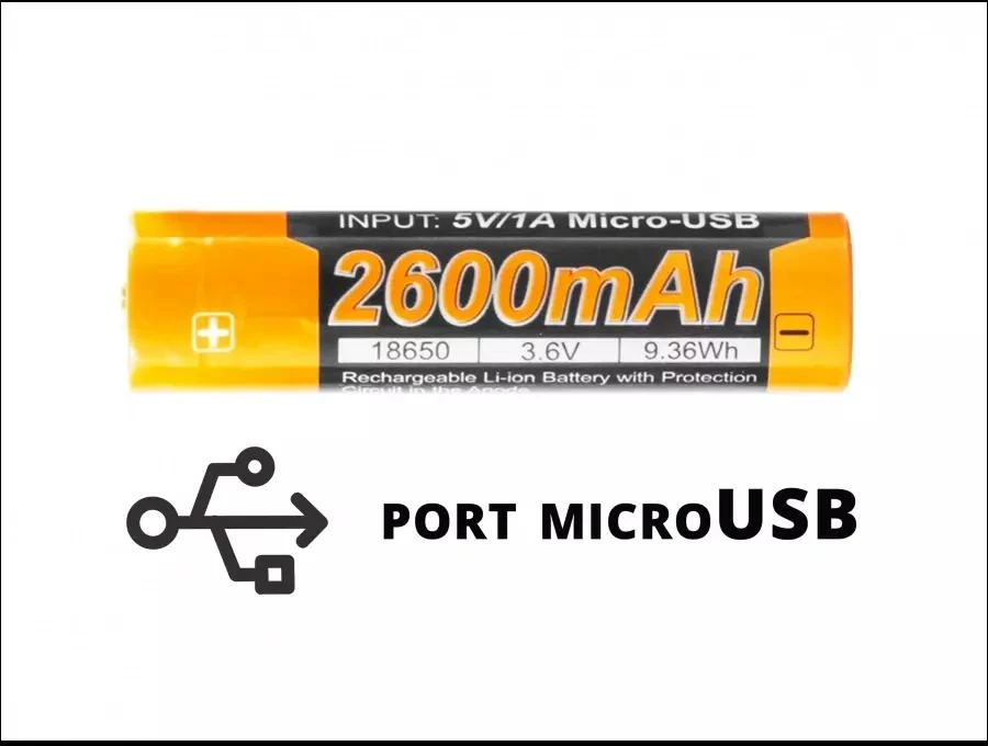 Fenix USB akumuliatorius ARB-L18U (18650 2600 mAh 3,6 V)