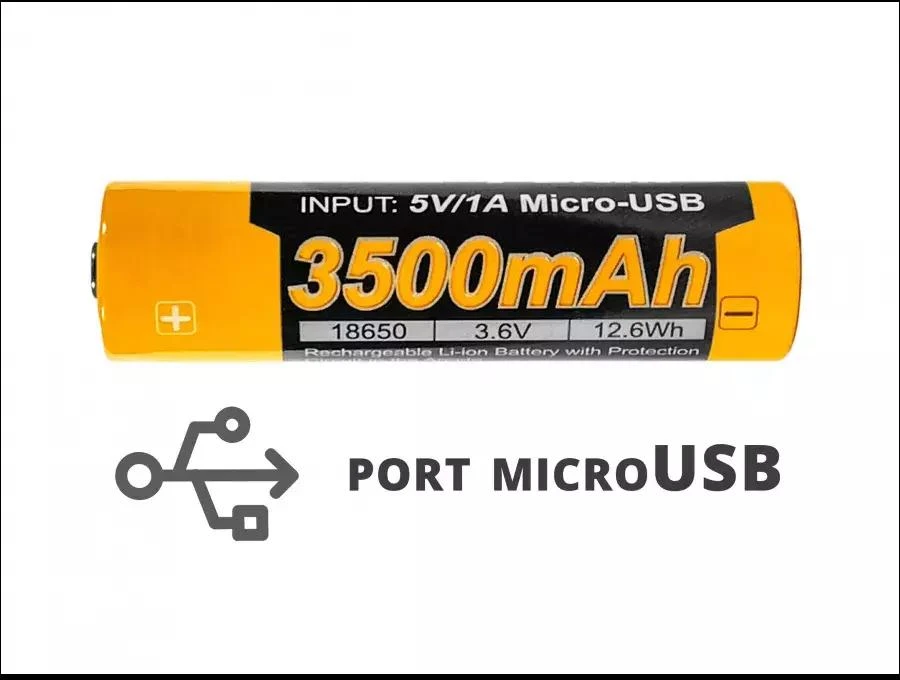 "Fenix" USB akumuliatorius ARB-L18U (18650 3500 mAh 3,6 V)