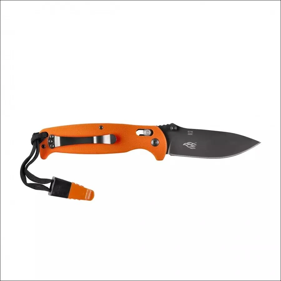 Ganzo Firebird Ganzo G7413-OR-WS sulankstomas peilis su švilpuku