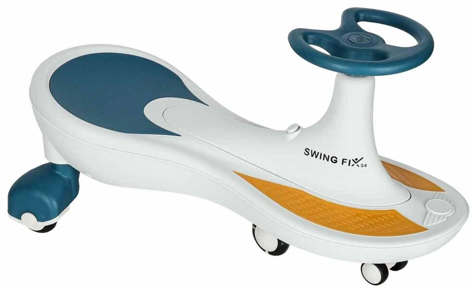 Swing Fix Gravitacijos kalneliai šviečiantys LED ratai su grojančia muzika 76cm mėlynos ir baltos spalvos maks. 120kg