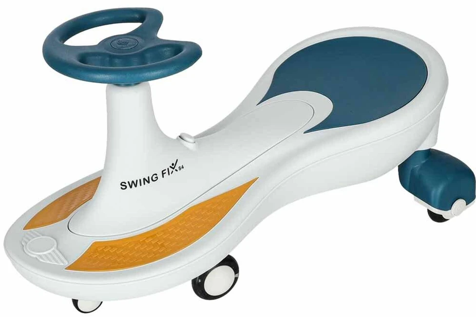 Swing Fix Gravitacijos kalneliai šviečiantys LED ratai su grojančia muzika 76cm mėlynos ir baltos spalvos maks. 120kg