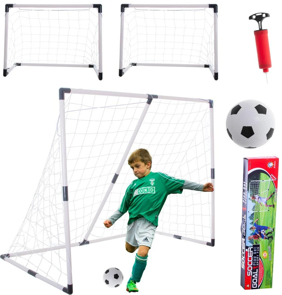 Ikonka Futbolo vartai vaikams 2in1 185x120x70cm