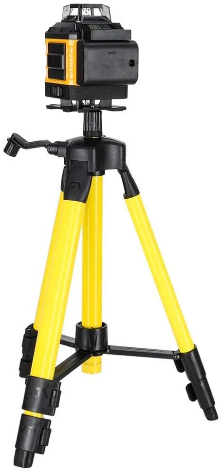 Ikonka 4D lazerinis gulsčiukas 360°, 16 linijų, su trikoju ir laikikliais