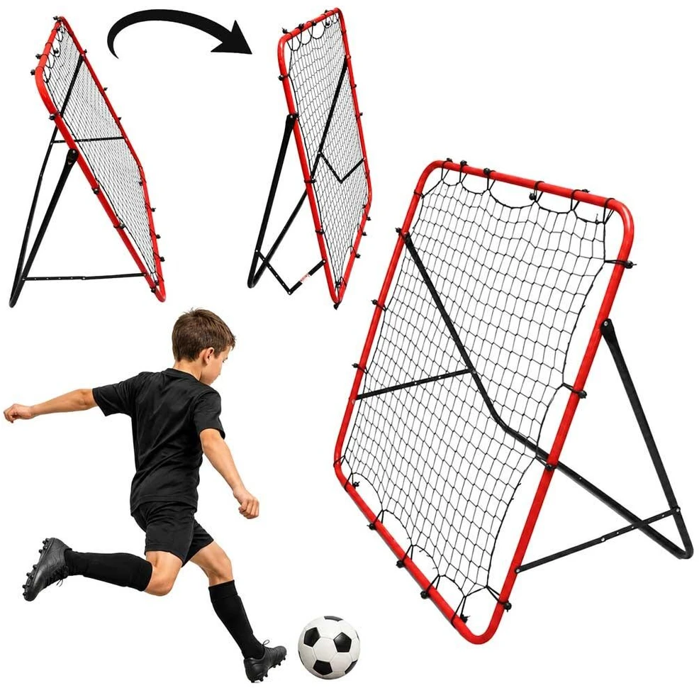 Ikonka Futbolo vartai vaikams, futbolo atšokimo sienelė (rebounder) 125x110 cm