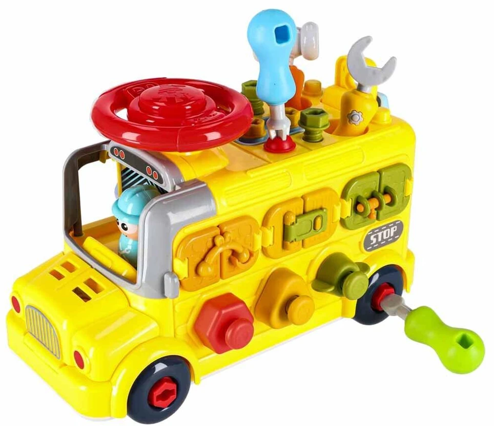 Ikonka Manipuliacinis autobusas 6in1 su atsuktuvu