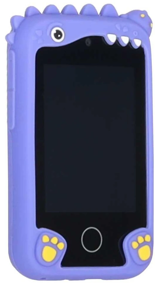 Ikonka Išmanusis telefonas vaikams su kamera ir 8GB kortele, mėlynas dinozauras